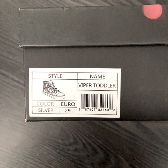 Ash Viper Silver Studded High Tops - Picture 8 of 8